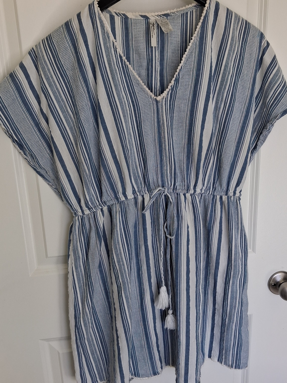 Goa Beachwear By Japna Striped Swim Cover Up Dress